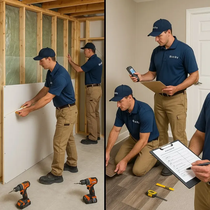 Repairs and Reconstruction process in Courtland, VA